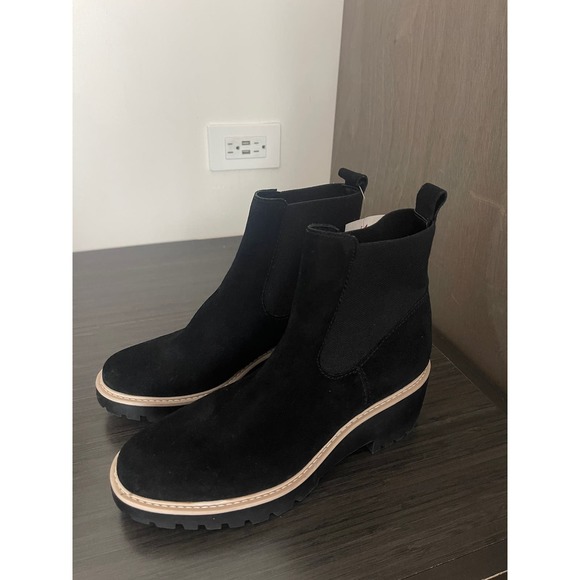 SOLD - DOLCE VITA HAWK H20 BOOT ONYX SUEDE BLACK - Picture 4 of 6